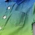 thumbnail image 4 of breaise Boys' Long Sleeve Button Down Shirt Tie Dye Collared Shirts with Chest Pocket Button Up Dress Shirt Uniform, 4 of 7