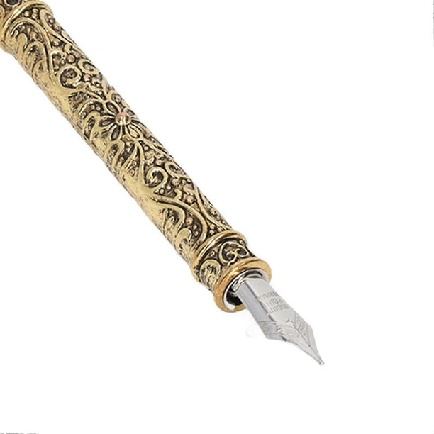 Feather Pen Set with 10 Interchangeable Nib Fire Lacquer Wax Letter Opener Pen Holder Ink Empty Bottle Retro Quill Pen Set White