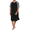 Black With Light Grey, variant on Ekouaer Pajamas Men's Soft Sleepwear Casual Loungewear Short Sleeve Long Nightgown Shirts