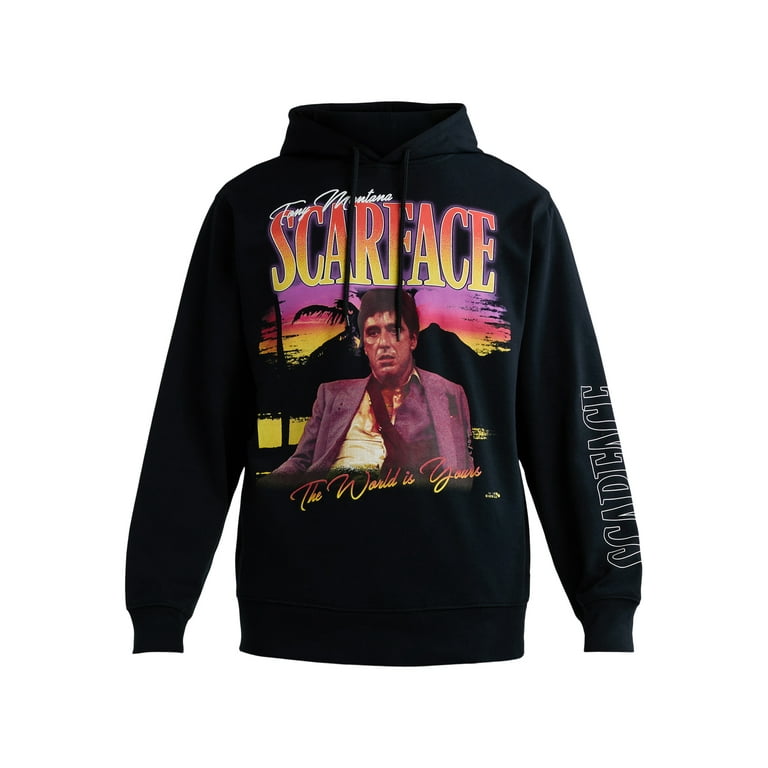 Scarface Graphic Hoodie - Cotton Blend, Long Sleeves