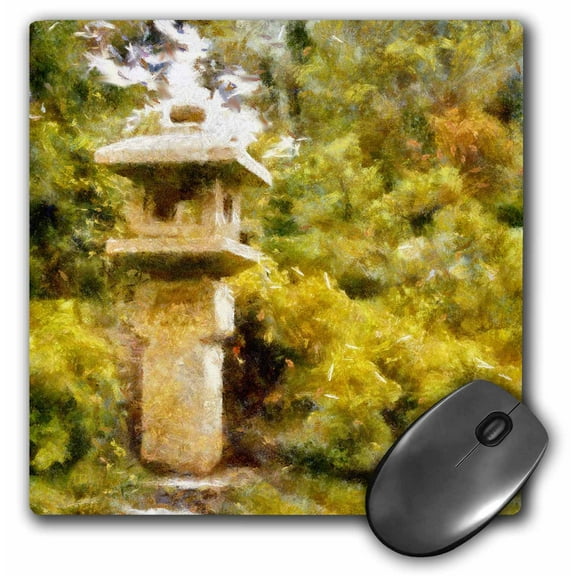 3dRose, Japanese Stone Lantern and Garden, MousePad
