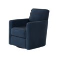 thumbnail image 4 of Southern Home Furnishings Bella Midnight Fabric Swivel Glider Chair in Blue, 4 of 5