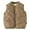Khaki, variant on Bmisegm Boys Winter Vest For Kids Thickened Sleeveless Jacket Warm Padded Vest Boys Casual Outerwear For Daily Wear Sports Outdoor Activities 11-12 Years 150