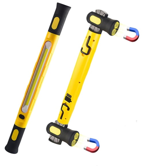 3000 Lumens Rechargeable Work Light, Strong Magnetic Work Light Bar with 3 Lights Modes, Portable Durable Mechanic LED Light for Auto Repair, Technicians Garage, Workshop