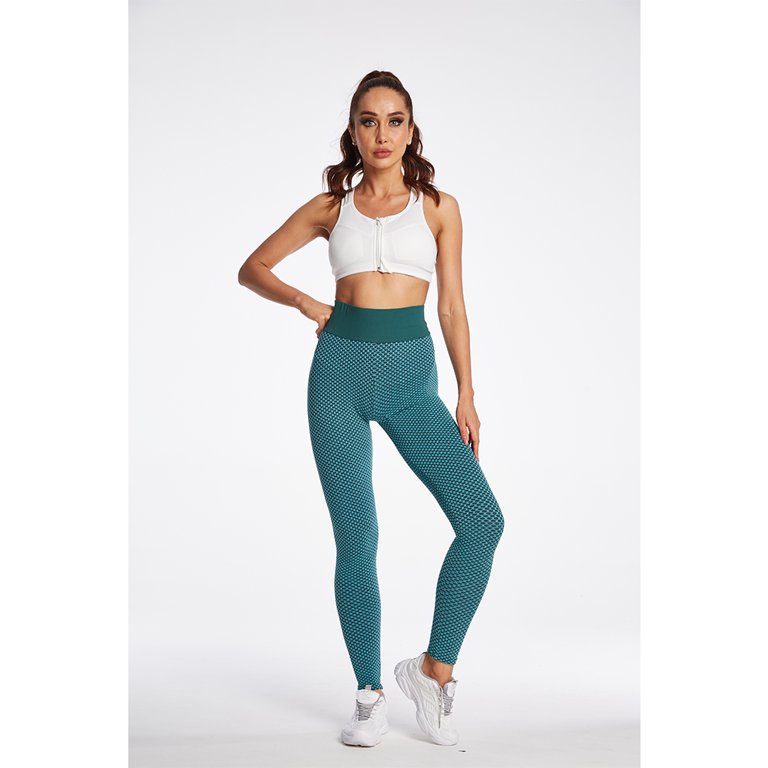 Women High Waist TikTok Leggings Ruched Anti-Cellulite Yoga Pants