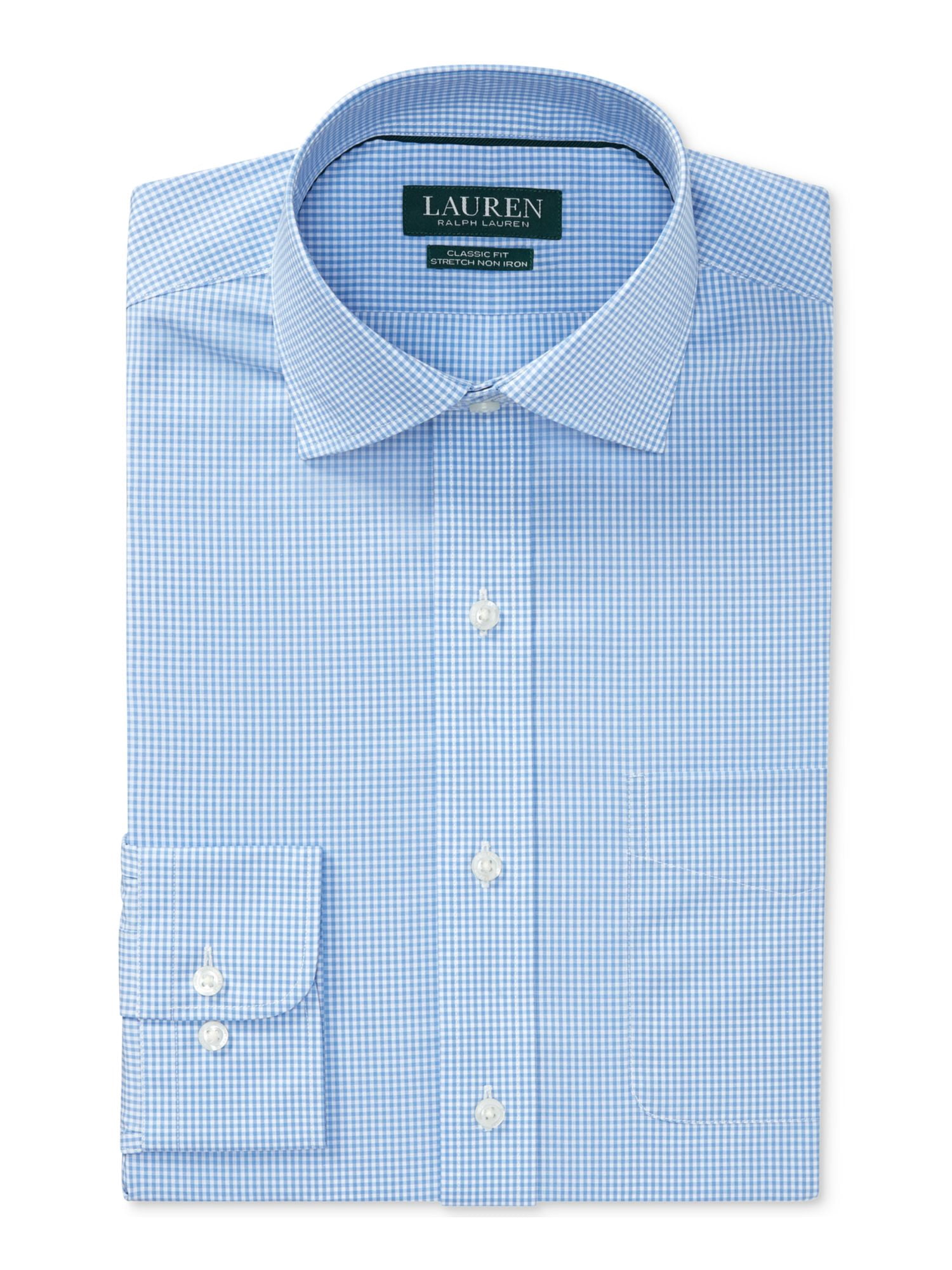 RALPH LAUREN Mens Blue Mini Grid 
