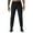 Black, variant on Jogger Pants for Men with Durable Cotton Blend, Slim Fit Design, Adjustable Waist and Handy Pockets for Training, Travel, Running, Gym or Daily Relaxing Wear