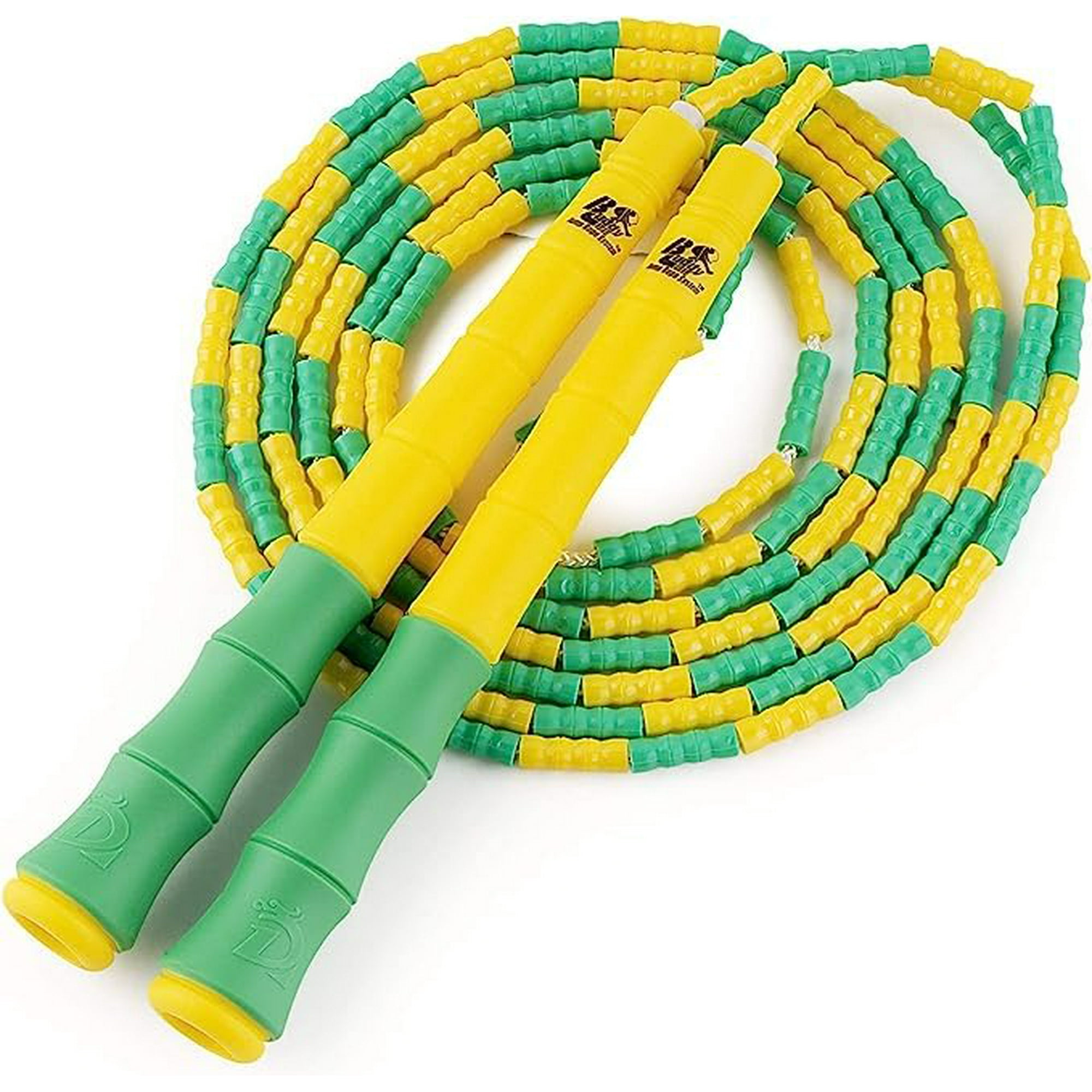 TK　Buddy LEE Buddy Lee Beaded Speed Jump Rope - Yellow/Green, Bamboo Shaped