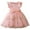 Pink, variant on Pounoo New Kids Dresses Girls Fashion Print Sleeveless Flower Girl Dresses Round Neck Knee Length Dress Lace Bowknot Lightweight Girls Dresses 7-8