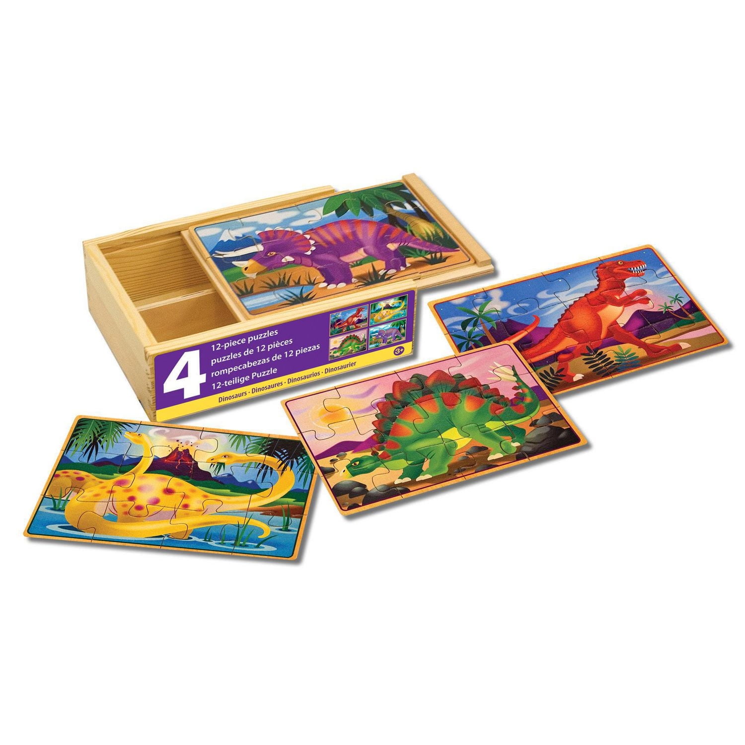 Melissa & Doug Dinosaurs Puzzles in a Box