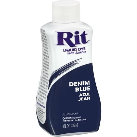 Rit Liquid Dye, Denim Blue 8 oz (Pack of 2)