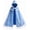 Blue, variant on Girls Velvet Princess Cape Kids Hooded Fancy Cloak Dress up Cape Ice Outift