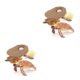 thumbnail image 4 of Tholdsy Juguete de crecimiento de animales de simulación, juguetes artificiales de reconocimiento educativo, figuras en miniatura para padres Marrón Tipo 2 2piezas, 4 of 6
