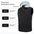 thumbnail image 2 of qucoqpe Plus Size Heated Vest for Men Women 15 Heating Heated Vest Winter Heated Jacket with Detachable Hood, 2 of 6