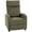 Dark Green, variant on HOMCOM Push Back Recliner Chair Home Theater Seating with Padded Seat