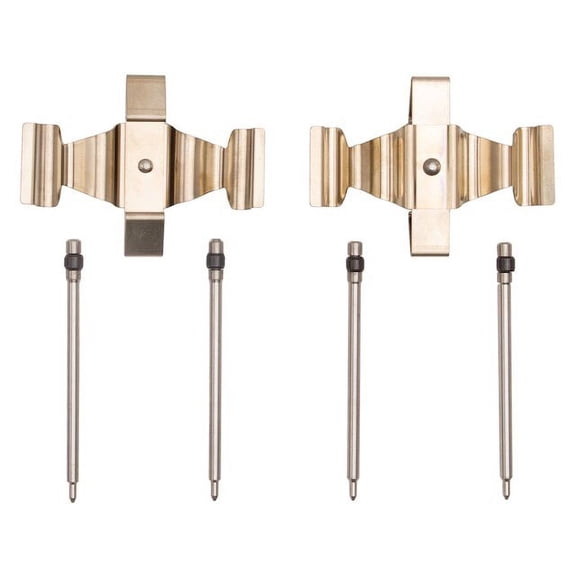 Front Brake Hardware Kit - Compatible with 2007 - 2011 Mercedes-Benz CLS550 2008 2009 2010