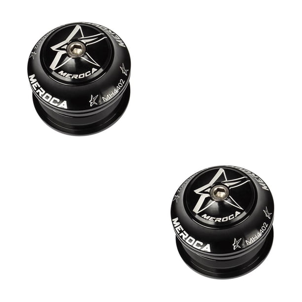 Naiovety Auriculares para bicicleta de montaña de 44MM, rodamiento de horquilla delantera para bicicleta, tapa sellada, piezas de Negro 2piezas