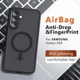 thumbnail image 2 of For Samsung Galaxy A56 5G Case Compatible with MagSafe TPU + PC Matte Skin Touch Phone Cover, 2 of 5