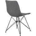 thumbnail image 4 of Armen Living LCPLCHBLCH Palmetto Dining Chair, Charcoal, 4 of 7