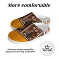 thumbnail image 6 of Daiia Modern Urban Monkey Print Women’s Fuzzy Slippers Memory Foam Lightweight House Shoes Cozy Loafer Flannel House Shoes-46/47, 6 of 7
