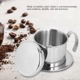 thumbnail image 3 of EASTIN Coffee Maker Pot  Stainless Steel Coffee Drip Filter Maker Single Cup Coffee Drip Brewer Portable for Home Kitchen Office Outdoor Use Best Gift Choice for Baristas Coffee (Silver), 3 of 9
