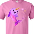 thumbnail image 4 of Inktastic Valentine's Day Cute Pink Narwhal with Hearts T-Shirt, 4 of 5