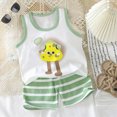thumbnail image 2 of Toddler Boy Outfit Set Cartoon Print Vest and Comfy Shorts Baby Boy Summer Clothes 6 9 12 Months 3T 6T, 2 of 6