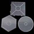 thumbnail image 2 of Essen Planche à Picots Ronde Carrée Hexagonale Transparente Grande pour Perles à Fusible Hama Jouet pour Enfants, 2 of 7