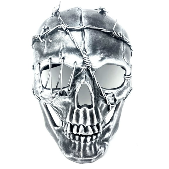 Steampunk Style Metallic Scary Horror Skeleton Skull Masquerade Mask for Halloween Costume Cosplay Party