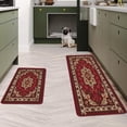 thumbnail image 6 of Boho Kitchen Rug Sets 2 Piece with Runner Farmhouse Rubber Kitchen Mats for Floor Non Slip Washable Thin Kitchen Area Rug Floor Mat Waterproof Hallway Laundry Room Runner Rug, 6 of 6