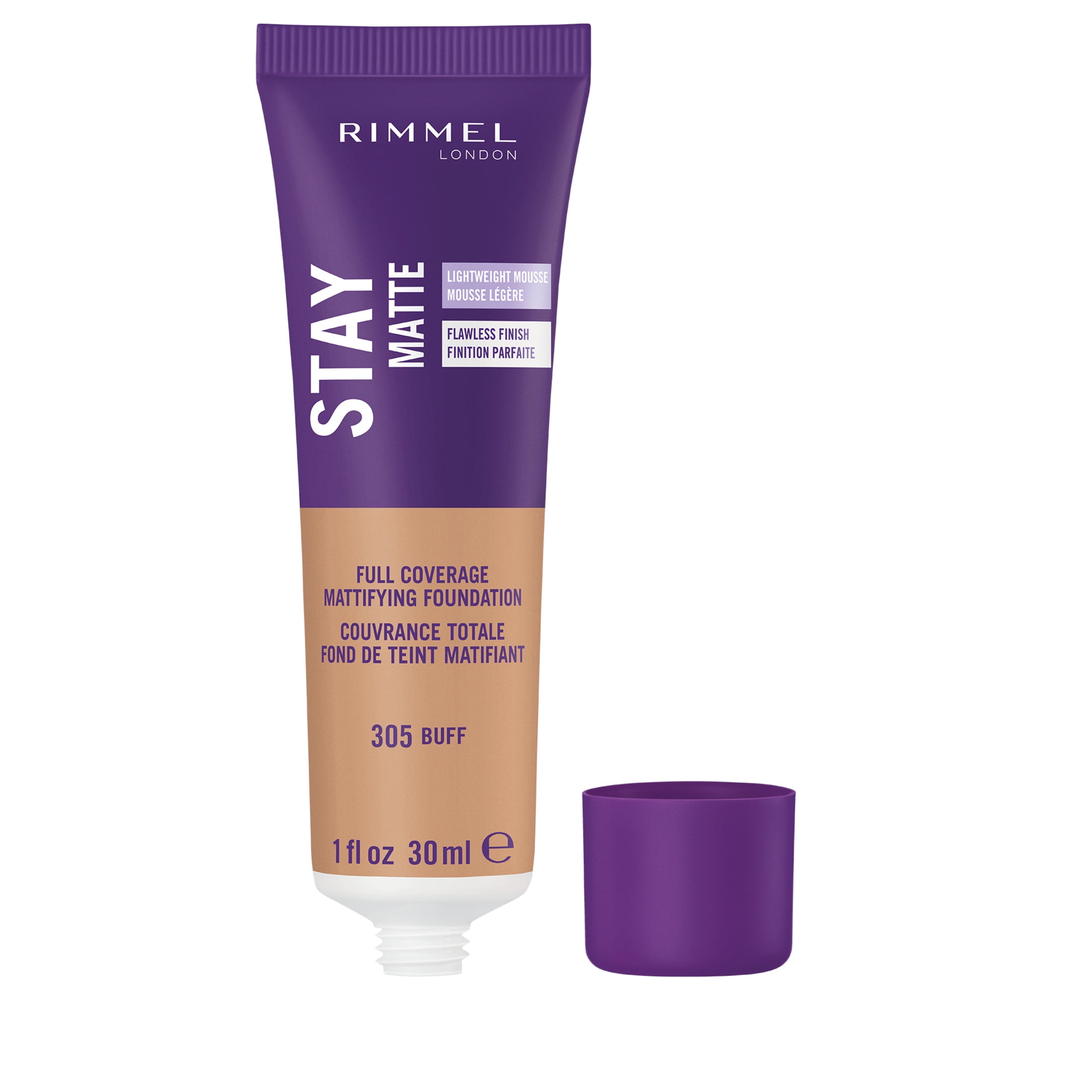 (2 pack) Rimmel Stay Matte Foundation, Buff, 1 fl oz
