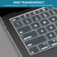 thumbnail image 5 of Insten 2 Pack Keyboard Cover Protector Compatible with 2020 Macbook Air 13", Ultra Thin Silicone Skin, Tactile Feeling, Anti-Dust, Clear, 5 of 10