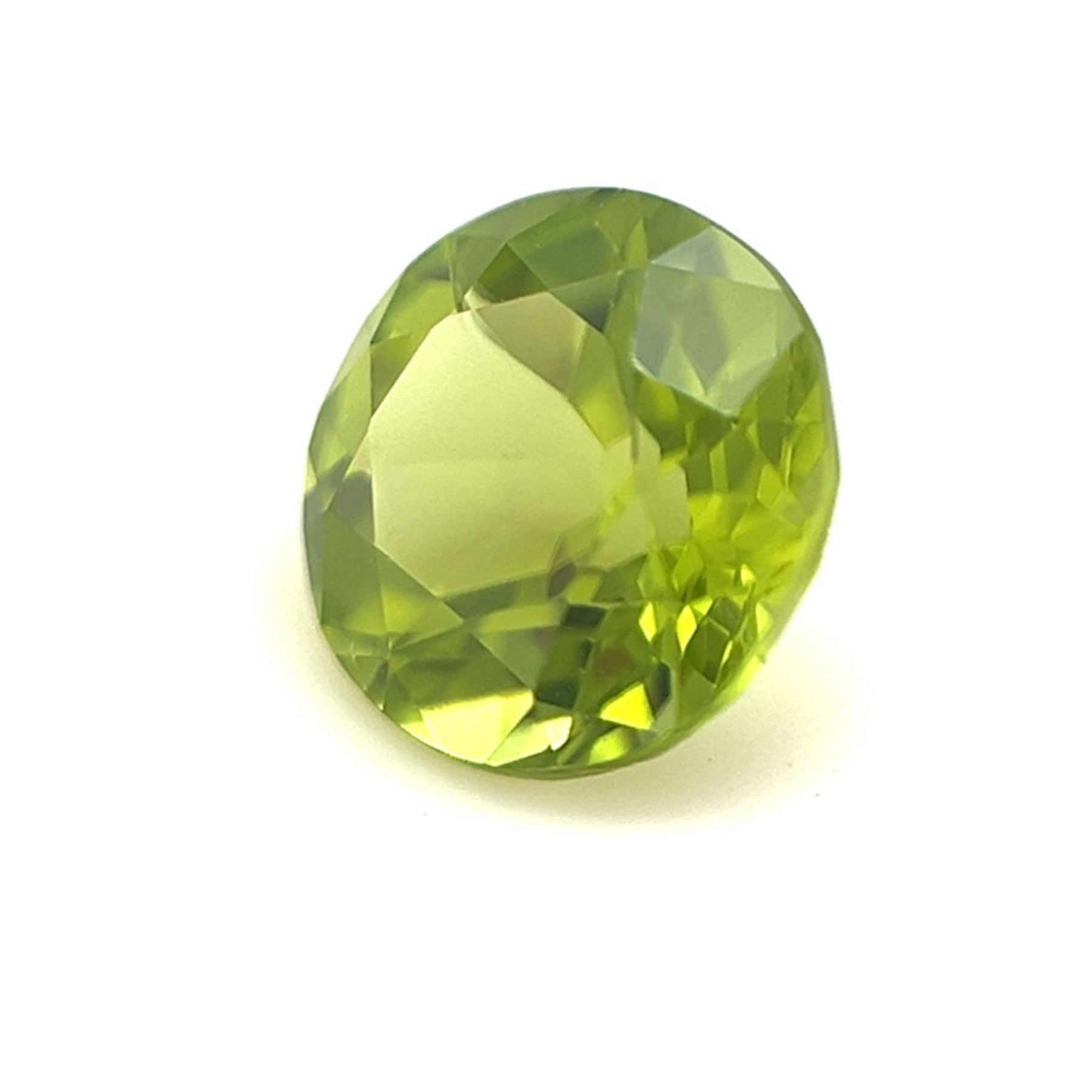 Certified Genuine 2 Carat Peridot Round Shape Brilliant Cut 8 mm Loose Gemstone August Birthstone
