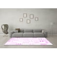 thumbnail image 3 of Ahgly Company Indoor Round Solid Pink Modern Area Rugs, 6' Round, 3 of 4