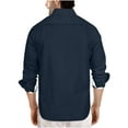 thumbnail image 3 of AIEOTT Lightweight Long Sleeve Shirt Men Casual Button Down Shirts with Pockets Turn Down Collar Shirt Breathable Cotton Shirts, 3 of 6