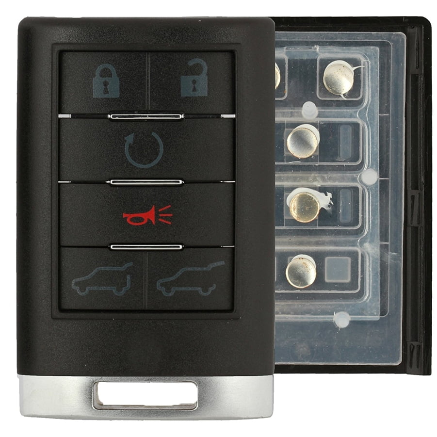 KeylessOption Keyless Entry Remote Key Fob Shell Case Button Pad Cover