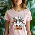 thumbnail image 5 of Ghoul Gang Shirt Cute Ghost Friends Halloween Matching Graphic Tee, White, Size S, 5 of 6