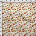 thumbnail image 3 of oneOone Cotton Jersey White Fabric Flower Watercolor Craft Projects Decor Fabric Printed By The Yard 58 Inch Wide, 3 of 4