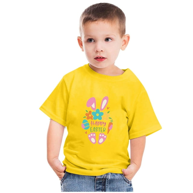 Weiqiqre Blouses pour Bébés Filles, Mode Mignonne pour Tout-Petits Garçons Filles, Haut à Manches Courtes à Col Rond Imprimé