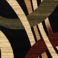 thumbnail image 3 of Ox Bay Aura 5'2" x 7'2" Black/Cream Abstract Performance Indoor Area Rug, 3 of 8