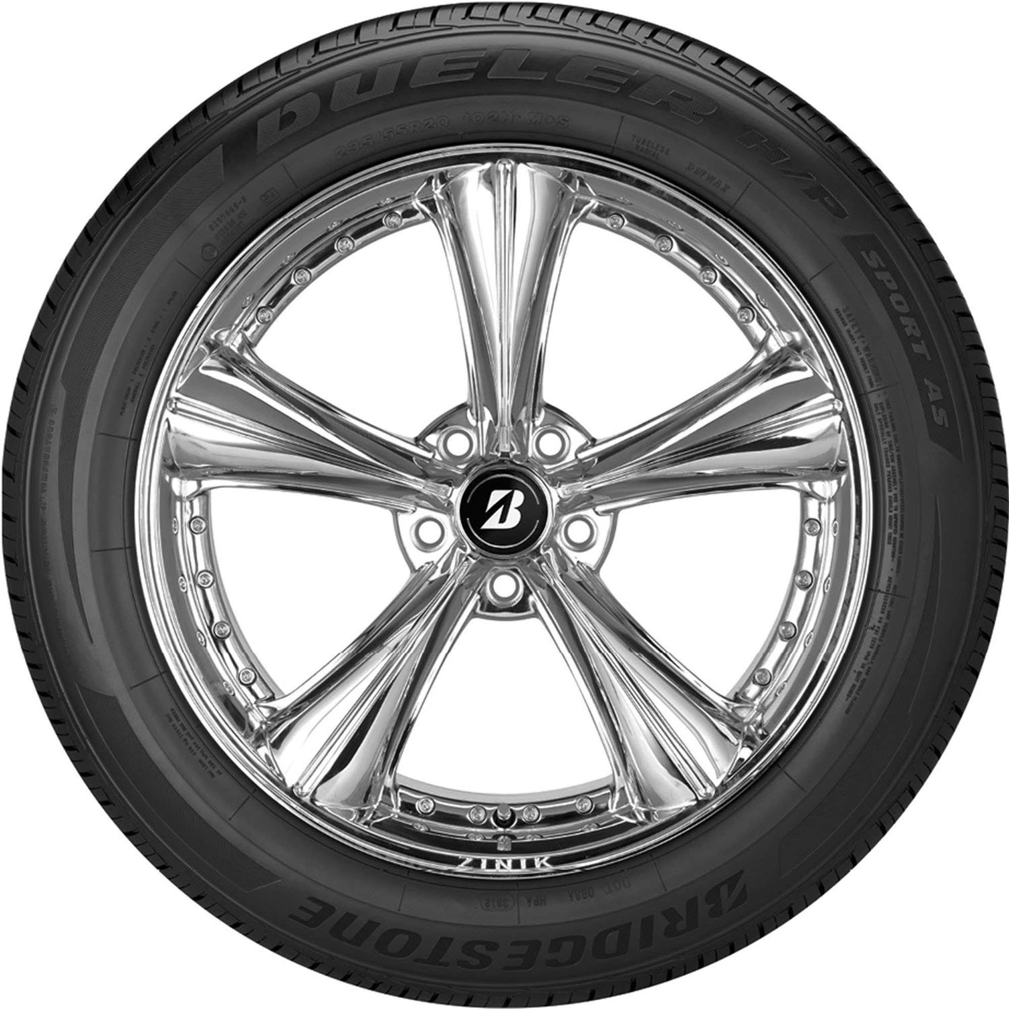 Bridgestone Dueler H/P Sport AS All Season 225/60R18 100H Passenger Tire - image 2 of 6