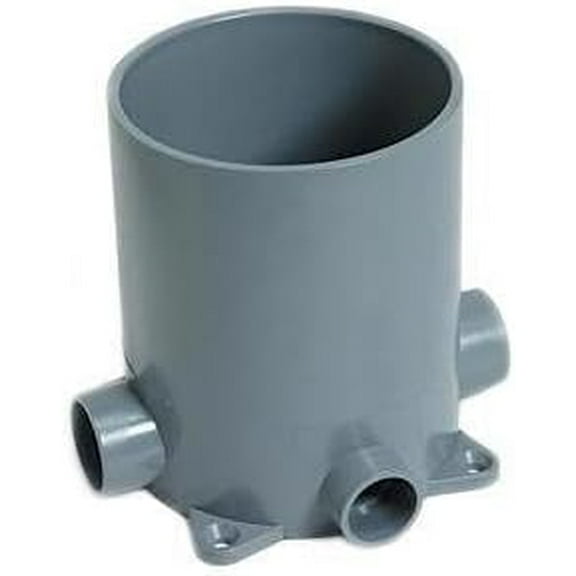 5" Outside Diameter (4.5" inside) PVC floor box made for concrete installation.$$Tools & Hardware Other