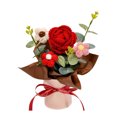 thumbnail image 1 of Ramo de flores de ganchillo, adorno floral de punto hecho a mano, decoración floral de hilo, regalo para el Día de la Madre, cumpleaños y Navidad., 1 of 8