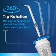 Waterpik Cordless Plus Water Flosser with 2 Settings, 4 Tips, ADA Accepted, White