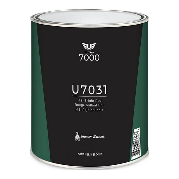 Pintura Automotríz Sherwin Williams Ultra 7000 H.S. Rojo Brillante 946 Ml