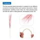 thumbnail image 4 of Uxcell 30Pcs Hierba Artificial de Pampas 21" Falsa Pampas para Decoración de Bodas Rojo Vino, 4 of 7