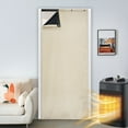 thumbnail image 5 of Thermal Insulated Door Curtain for Winter-Windproof Cold Protection Doorway Cover Panel,Oxford Cloth with Cotton Fiber,Waterproof Noise Reduction Door Curtain for Bedroom,Garage(80.3*32.2Inch,grey1), 5 of 8