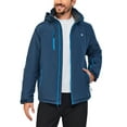 thumbnail image 2 of Little Donkey Andy Men's Lightweight Winter Jacket Hooded Windproof Warm Insulated Jacket for Ski Hiking (Dark Blue XL), 2 of 6