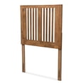 thumbnail image 3 of Baxton Studio Harena Modern and Contemporary Transitional Ash Walnut Finished Wood Twin Size Headboard, 3 of 5