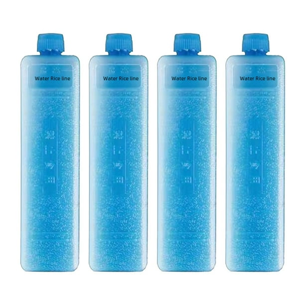 4 bloques de hielo, paquetes de bloques de hielo para neveras portátiles de viaje, de congelación para picnics en casa y barbacoas familiares.
